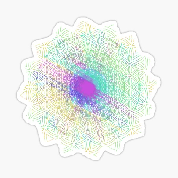 Flower of Life, Hippie Mandala Two Sticker