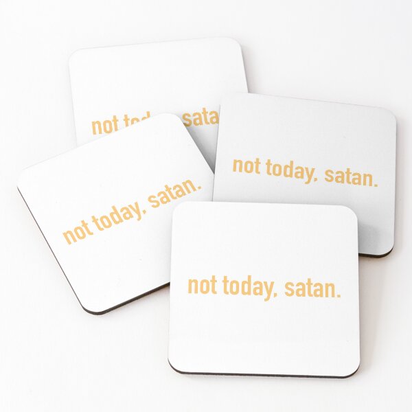 Item preview, not today, satan. (orange 2) designed and sold by tayput.