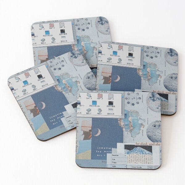 Item preview, Y2K blue aesthetic collage  designed and sold by cloudy-moon.