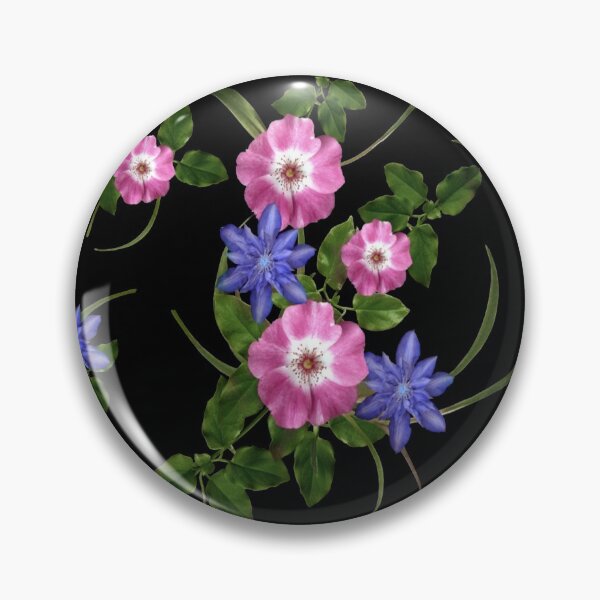 Item preview, Red and blue flowers on a vine structure design,decoration,interior,accessories,nature,butterfly designed and sold by jayne0524.