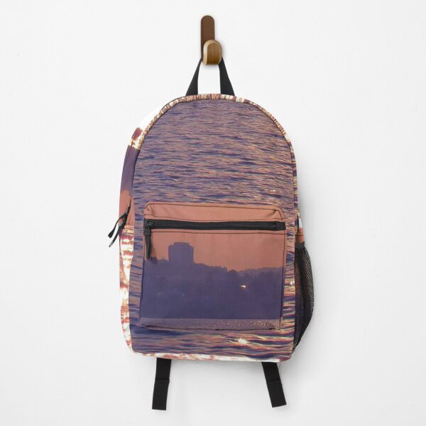 Item preview, Sun sets behind ocean and boats designed and sold by anastasi A.
