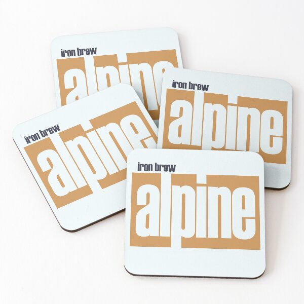 Item preview, 'Alpine' drinks label (1970s) designed and sold by Logocryo.