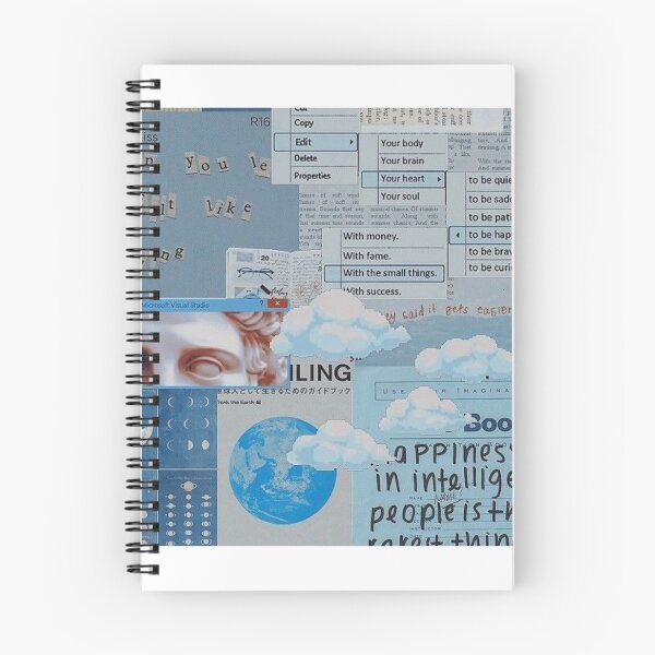 Item preview, Y2K light blue aesthetic collage  designed and sold by cloudy-moon.