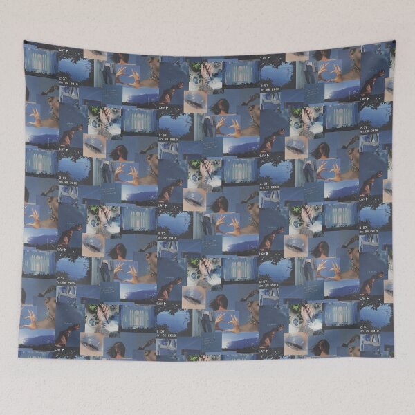 Item preview, Dark blue aesthetic collage  designed and sold by cloudy-moon.