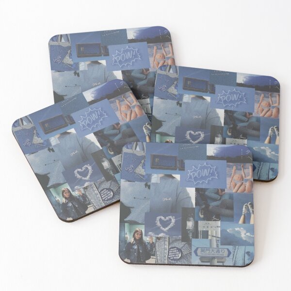 Item preview, Dark blue aesthetic collage  designed and sold by cloudy-moon.