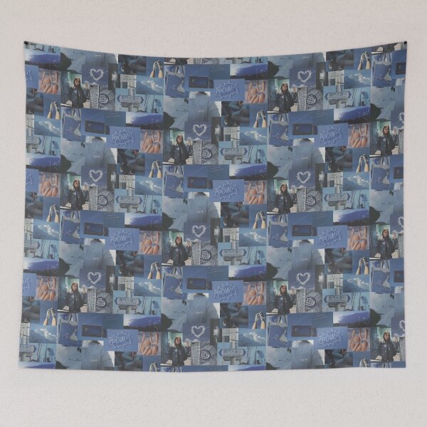 Item preview, Dark blue aesthetic collage  designed and sold by cloudy-moon.