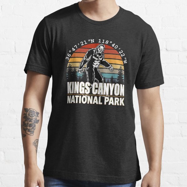 Kings Canyon National Park Bigfoot with GPS Location Essential T-Shirt