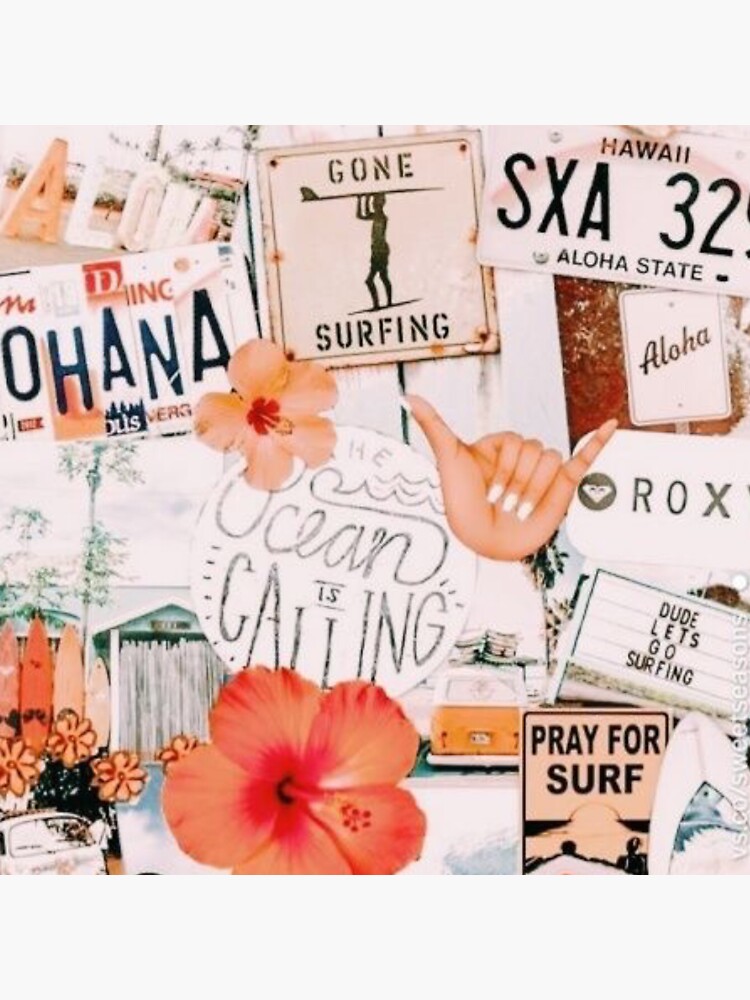 Orange Summer Collage Vinyl