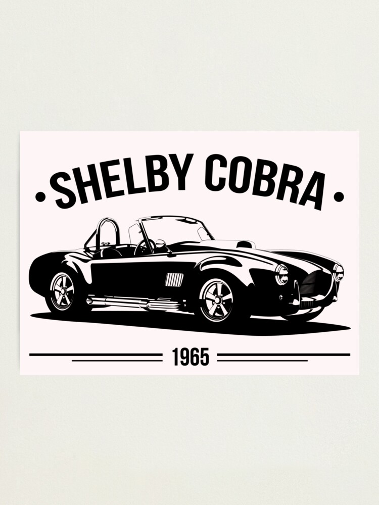 Women's Shelby Cobra Sports Car Sketch Racerback Tank Top - White