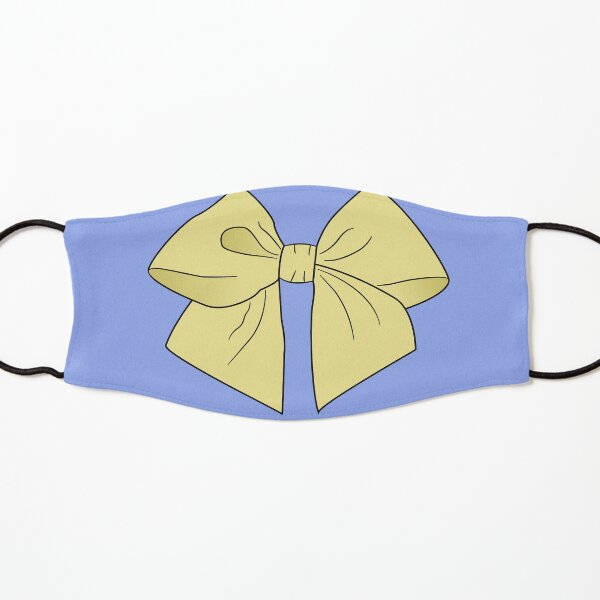Sunny Yellow Vector Bow Kids Mask