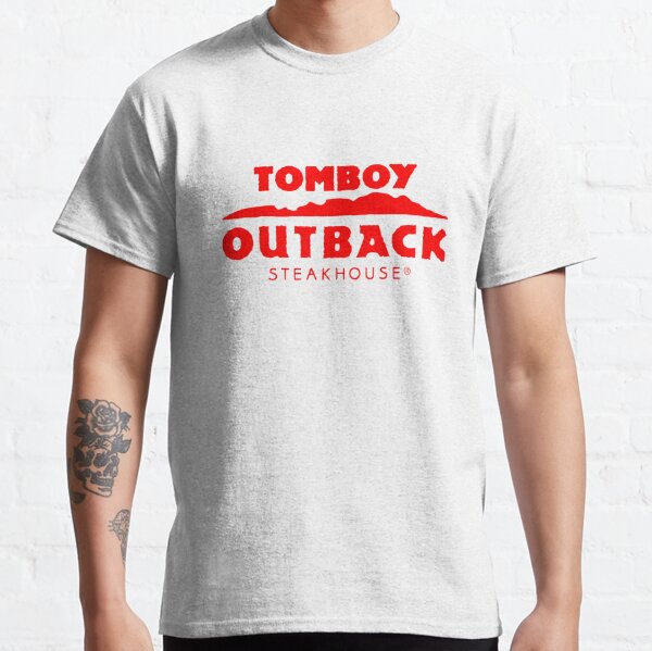 Tomboy Outback Steakhouse T Shirt T Shirt By Mrmera Redbubble - tomboy outback roblox shirt