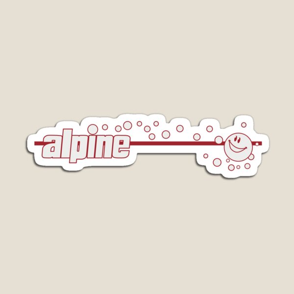 Item preview, 'Alpine' drinks van logo (1990s) designed and sold by Logocryo.