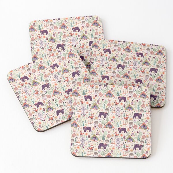 Item preview, Woodland Animals Campout pattern designed and sold by Janet Broxon.