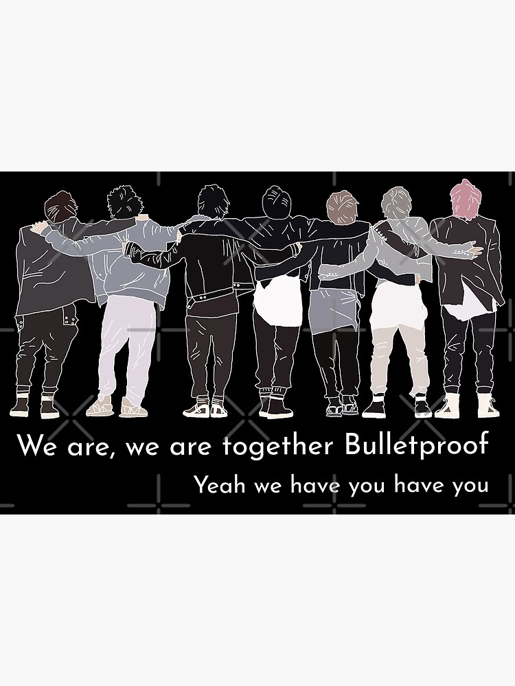 BTS ON: We are forever Bulletproof Mask for Sale by NoonaStudio