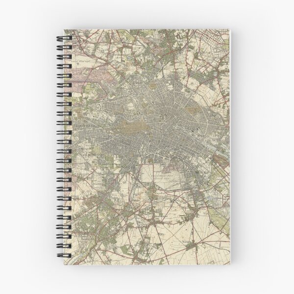 Item preview, Vintage Map of Berlin Germany (1913) 2 designed and sold by BravuraMedia.
