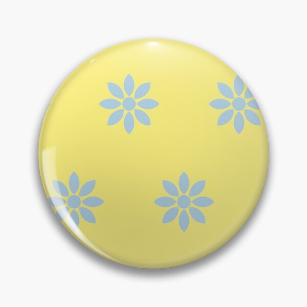 Item preview, Yellow and cornflower blue flowers designed and sold by HTPOP.