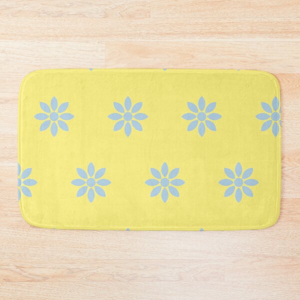 Item preview, Yellow and cornflower blue flowers designed and sold by HTPOP.