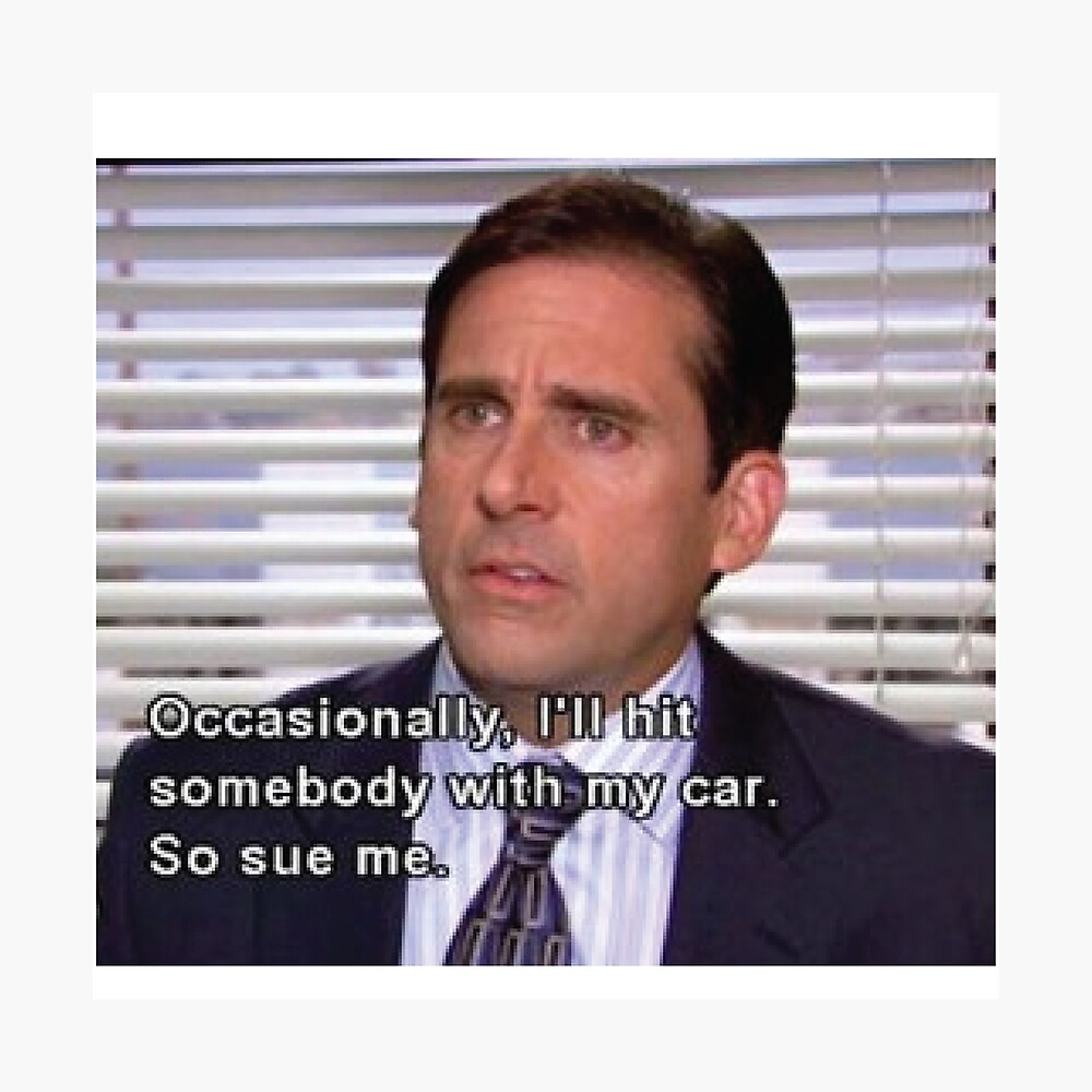 Michael Scott | Hit someone with my car | The Office | Steve Carrell