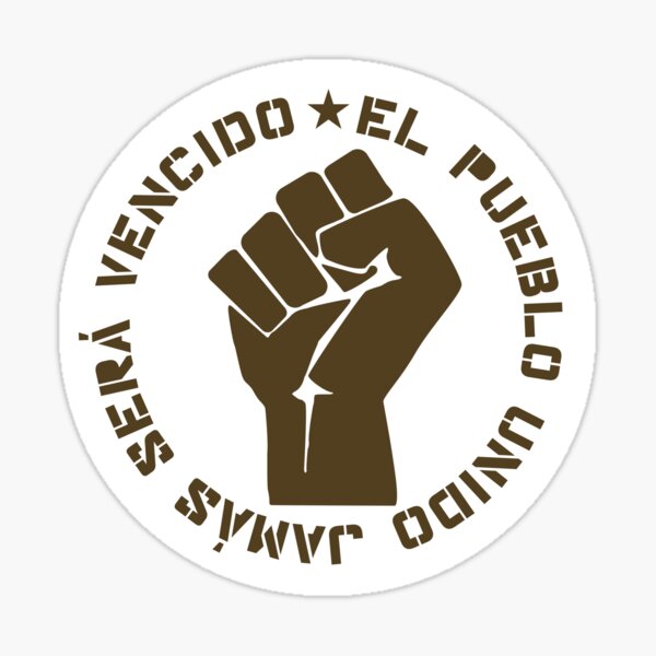 ""EL PUEBLO UNIDO JAMAS SERA VENCIDO"" Sticker For Sale By Priscimissy ...