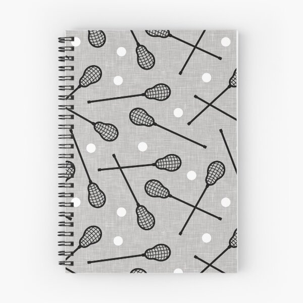 Item preview, Lacrosse - sticks and balls on grey designed and sold by littlearrow.