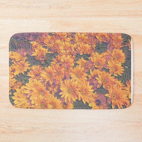 Item preview, Vibrant orange daisies designed and sold by ThePoodleandCo.