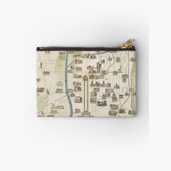 Item preview, Vintage Berlin Germany Monument Map (1856) designed and sold by BravuraMedia.