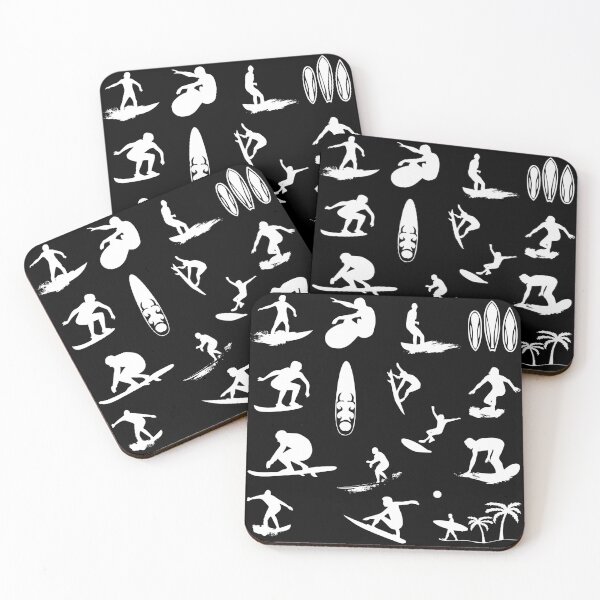 Item preview, Super Cool Surfing Surfer Collage (White Design) designed and sold by Leeloks.