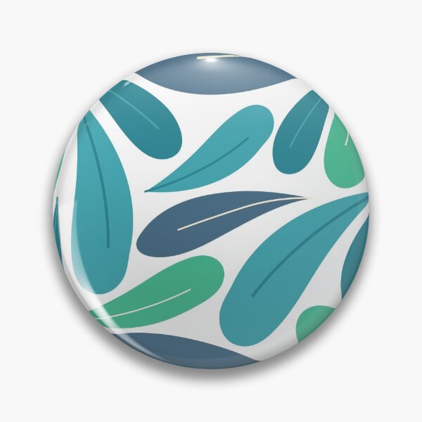 Item preview, Blue and green leaf pattern designed and sold by Espinoza Creative.