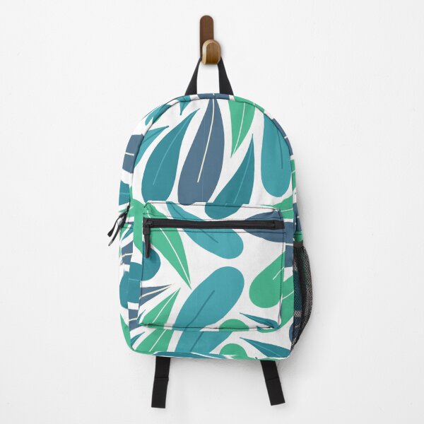 Item preview, Blue and green leaf pattern designed and sold by Espinoza Creative.