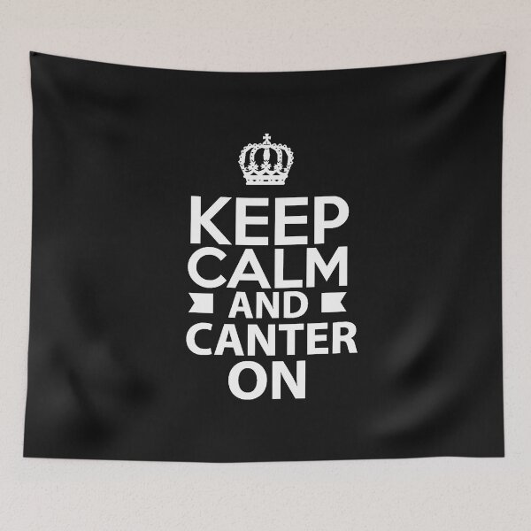Item preview, Keep Calm and Canter On Horse Equestrian designed and sold by losttribe.