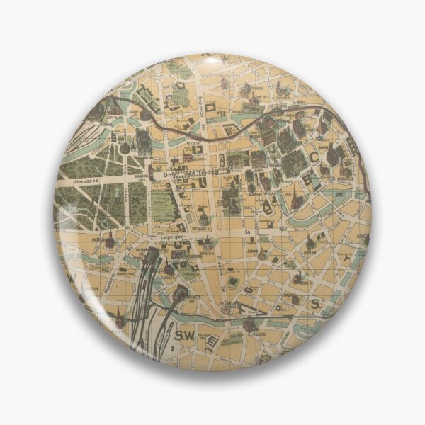 Item preview, Vintage Berlin Germany Monument Map (1902) designed and sold by BravuraMedia.