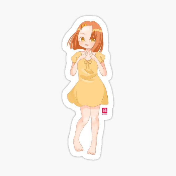 Anne in Summer Dress (plain) Sticker