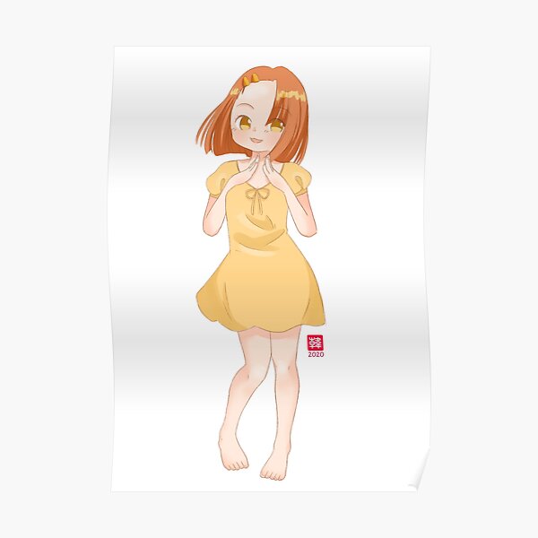 Anne in Summer Dress (plain) Poster