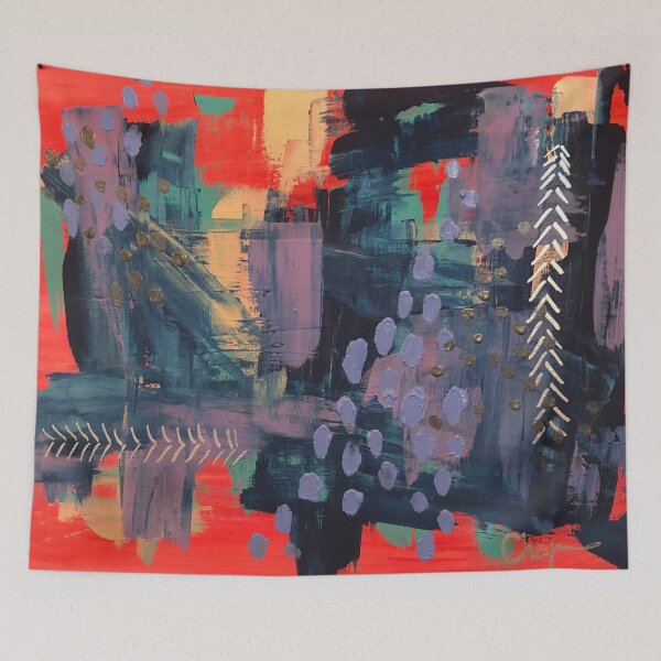 Item preview, Colourful Mixed Media Painting  designed and sold by CheyanneBert.