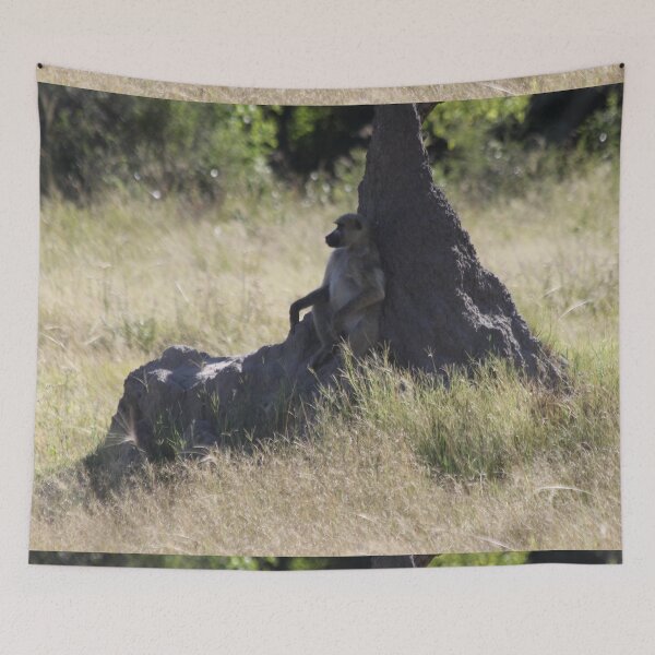 Item preview, Baboon monkeys savanna africa mammal	 designed and sold by EstelleRossetti.