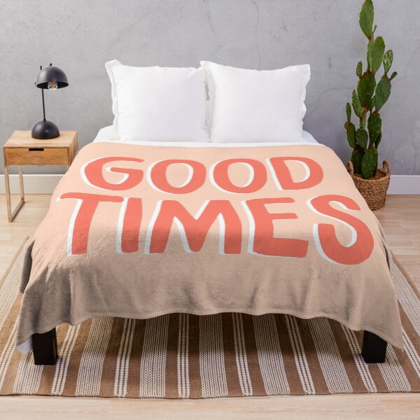 Item preview, Good Times - Coral Motivational Quote designed and sold by blueskywhimsy.
