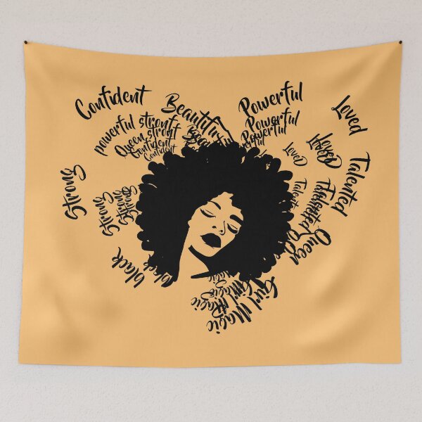 Item preview, Strong Black Woman Afro Hair style , Empowerment Black woman Afro Hair designed and sold by majidkacm.