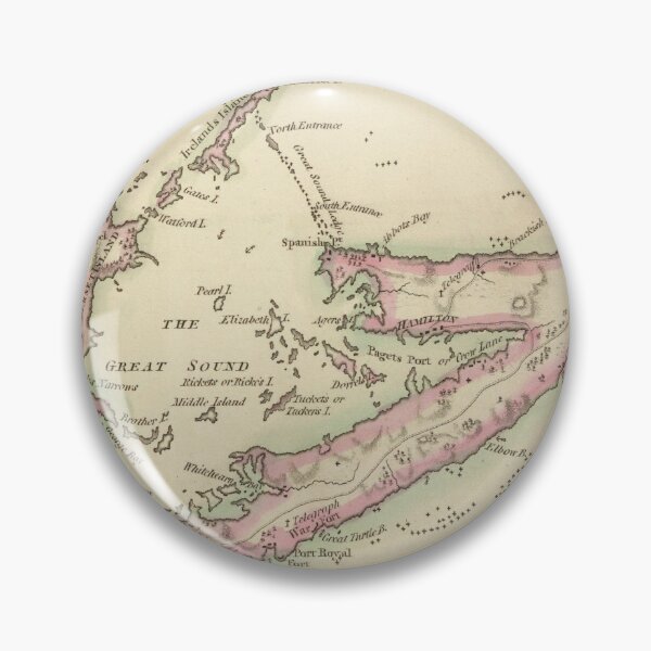 Item preview, Vintage Bermuda Map (1816) designed and sold by BravuraMedia.