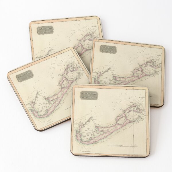 Item preview, Vintage Bermuda Map (1816) designed and sold by BravuraMedia.
