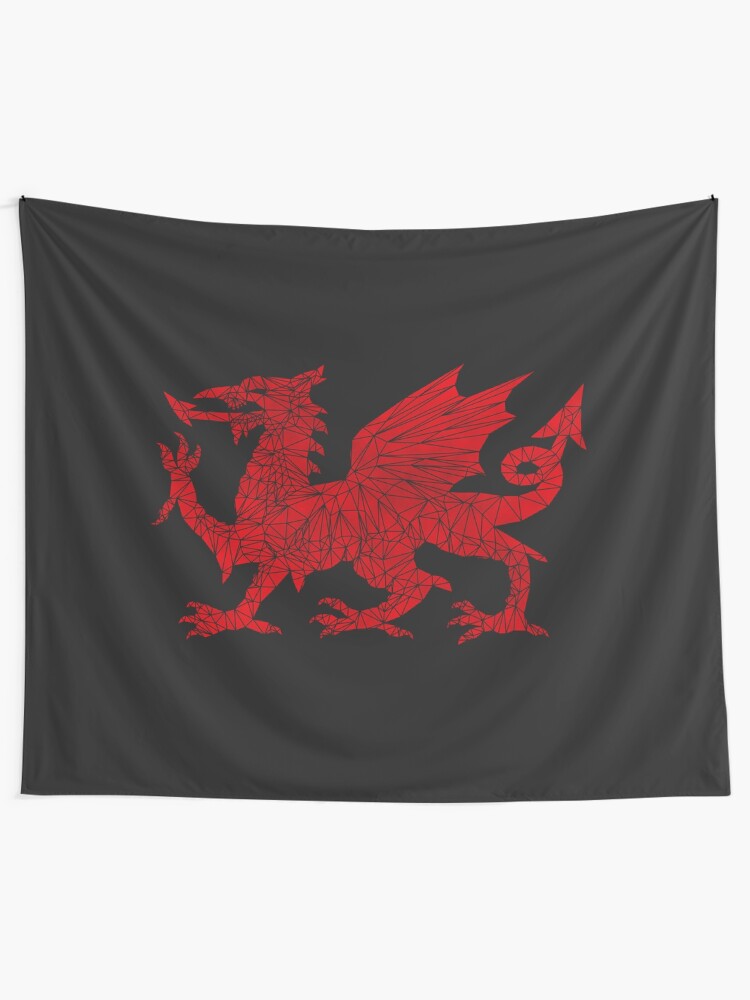Alternate view of Welsh Dragon - Geometric Tapestry