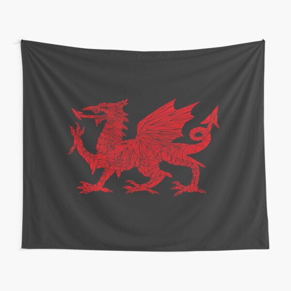 Welsh Dragon - Geometric Tapestry