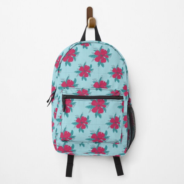 Item preview, Blue and pink flower pattern designed and sold by Artsy Corner.