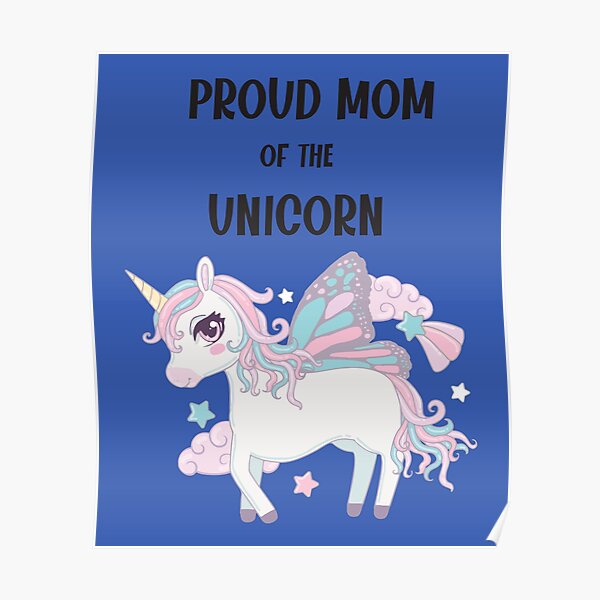 Posters Sur Le Theme Joyeux Anniversaire Licorne Magique Redbubble