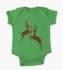 ۞»♥Adorable Jumping Deer Couple Clothing & Stickers♥«۞ One Piece - Short Sleeve