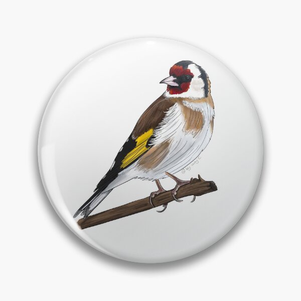 Item preview, Goldfinch Bird Art Print designed and sold by byLucyC.