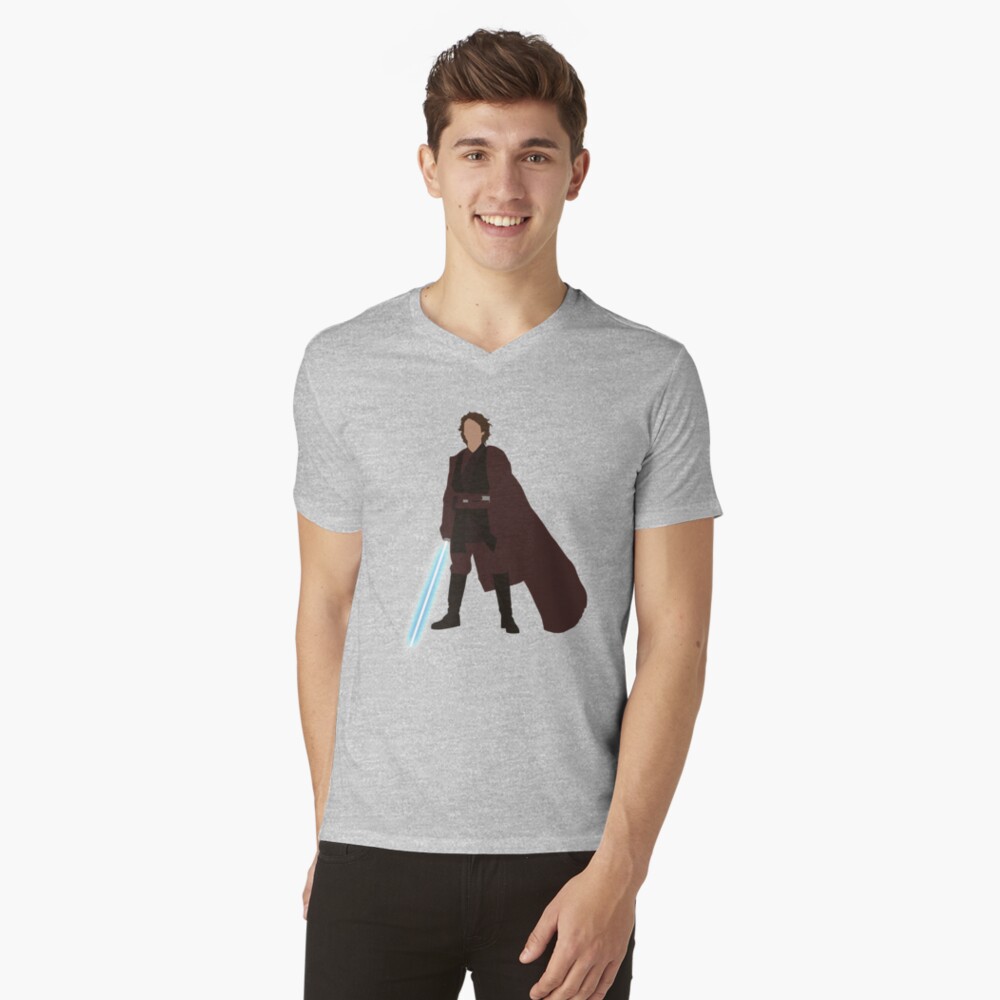 Vista previa del artículo con la obra «Camiseta de cuello en V», diseñado y vendido por immelissasavin.