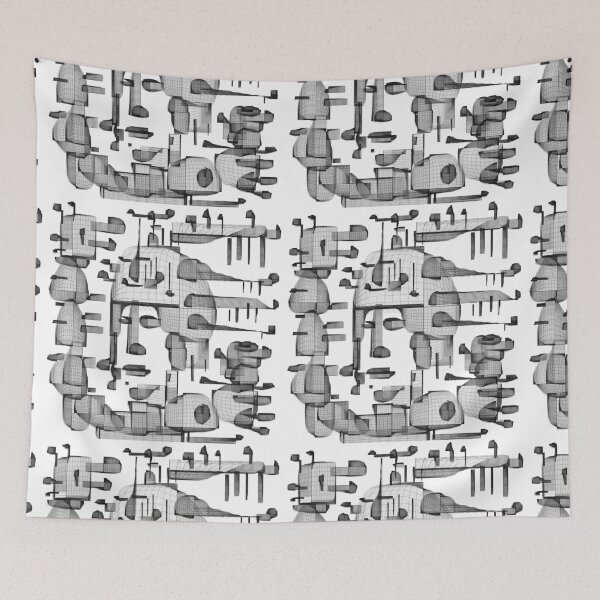 Item preview, Drawing  folk stories with graphic  black lines  designed and sold by jotcar.