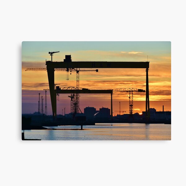 Panoramic Print Black and White Northern Ireland Belfast Titanic