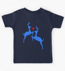 ۞»♥Adorable Jumping Deer Couple Clothing & Stickers♥«۞ Kids Tee