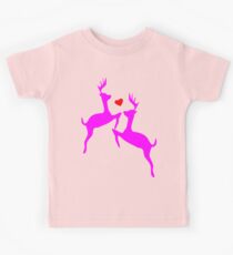 ۞»♥Adorable Jumping Deer Couple Clothing & Stickers♥«۞ Kids Tee